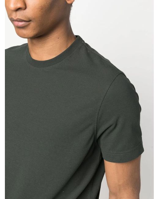 Zanone Green Crew-Neck Cotton T-Shirt for men
