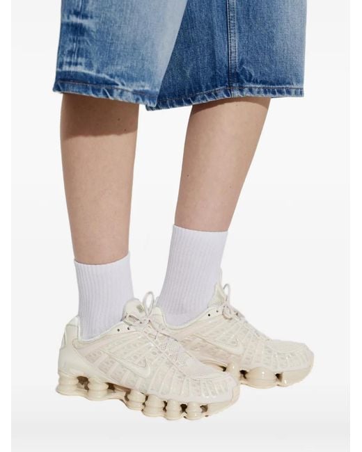 Nike White Shox Tl Sneakers