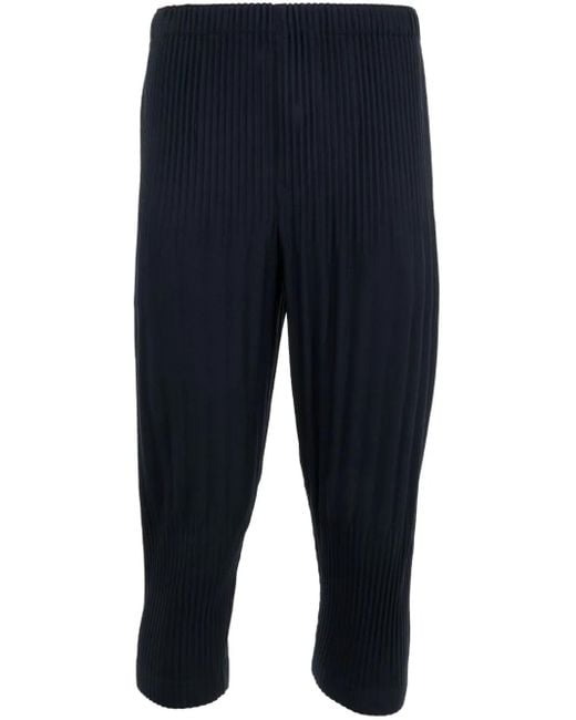 メンズ Issey Miyake プリーツ パンツ Blue