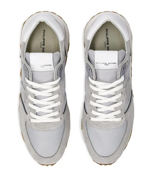 Philippe Model White Tropez Haute Lace-Up Sneakers for men