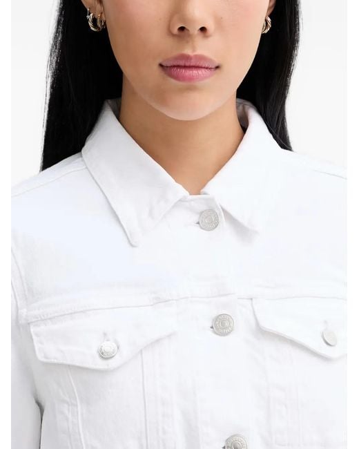 Marc O' Polo White Button-Up Denim Jacket