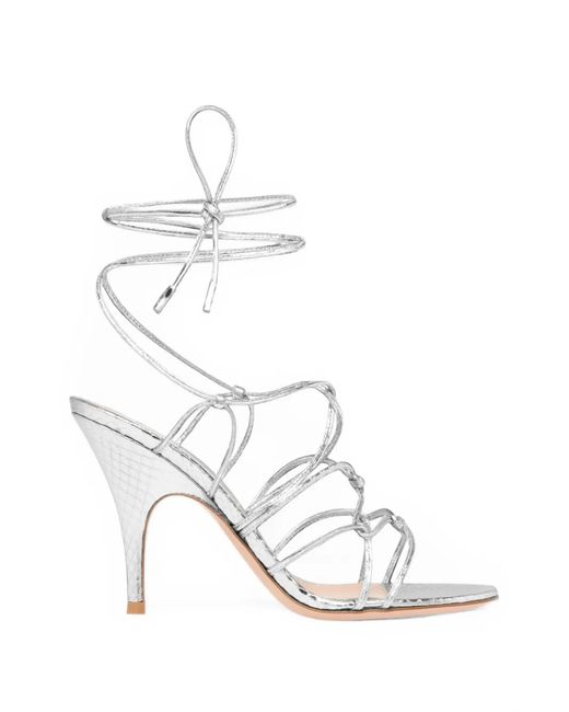 Gianvito Rossi White Teti 95 Sandals