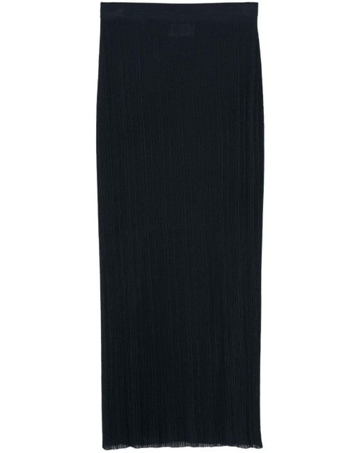 Falda Kendi con efecto plisado Christian Wijnants de color Black