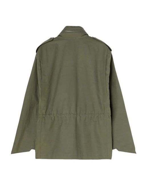 Giacca-Camicia Con Chiusura Nascosta di Jil Sander in Green da Uomo
