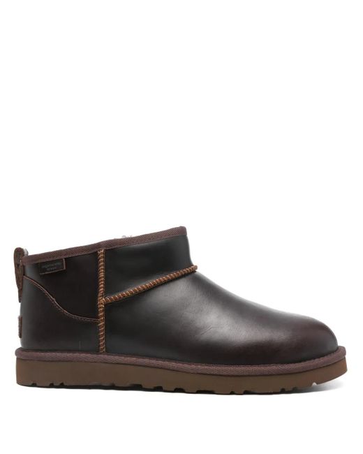 Ugg Brown Chestnut Calf Leather Ankle Boots for men