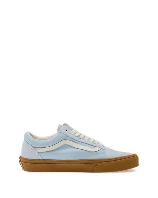 Vans Blue Premium Old Skool Stripe Sneakers