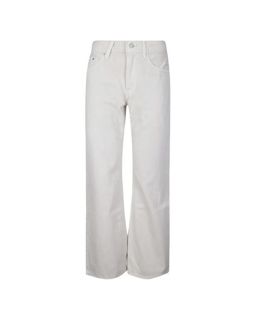 Levi's White Loose Boot Jeans