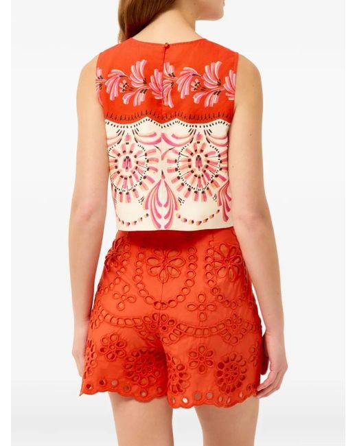 Marie Oliver Red Fable Shorts