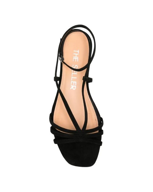The Seller White Suede Sandals