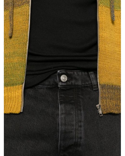 Marni Black Logo-Patch Straight-Leg Jeans for men