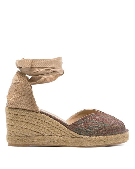 Castaner Natural X Etro 70Mm Bilina Espadrilles
