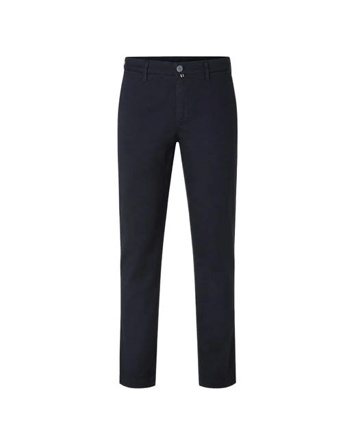 Jacob Cohen Blue Logo-Embroidered Slim-Fit Trousers for men