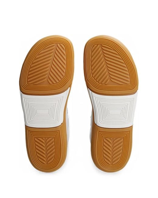 Groundies White G-Flex Precision Panelled Sneakers for men