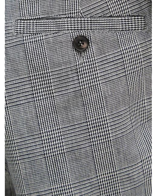Benetton Gray Pleated Bermuda Shorts for men