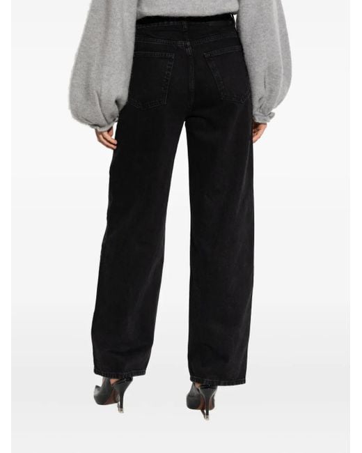 ROTATE BIRGER CHRISTENSEN Button-detail Jeans Black