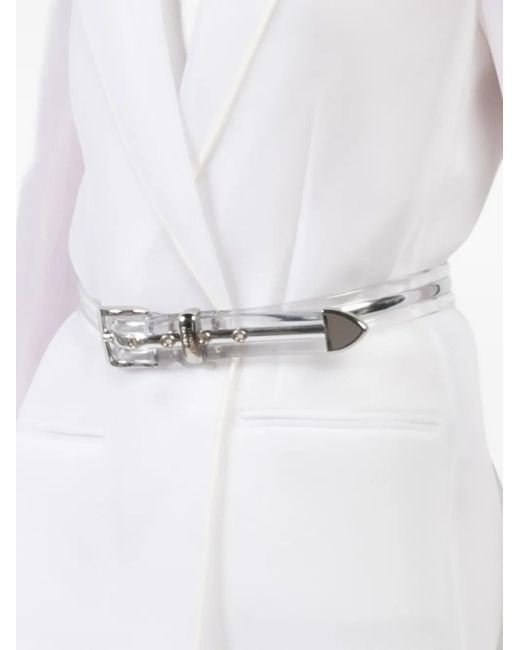 Cintura Con Fibbia Transluscent di Brandon Maxwell in White