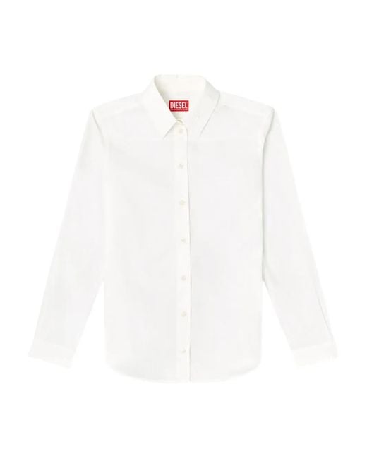 Camisa con botones DIESEL de color White