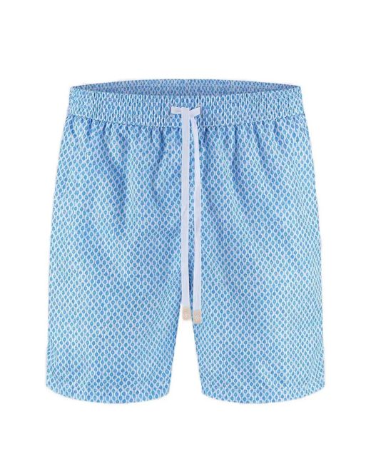Gran Sasso Blue Short De Bain À Imprimé Abstrait for men