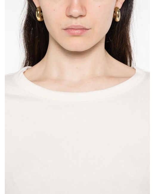 MAISON 123 White Lena Long-Sleeve Top
