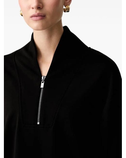 Joseph Ribkoff Black Quarter-Zip Long-Sleeve Sweatshirt