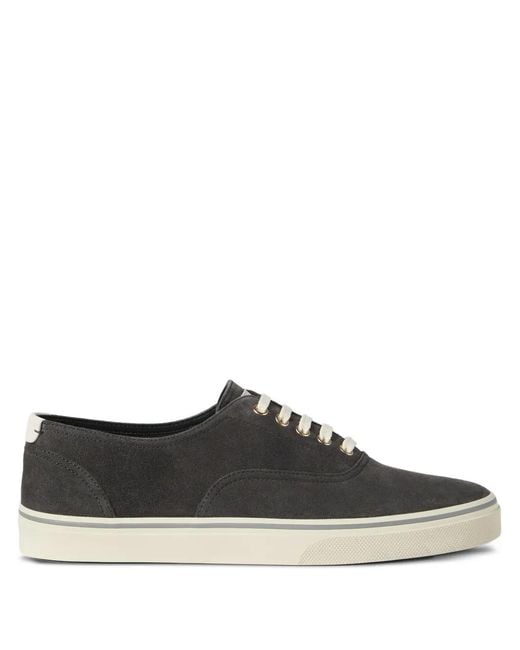 Brunello Cucinelli Black Leather Sneakers for men