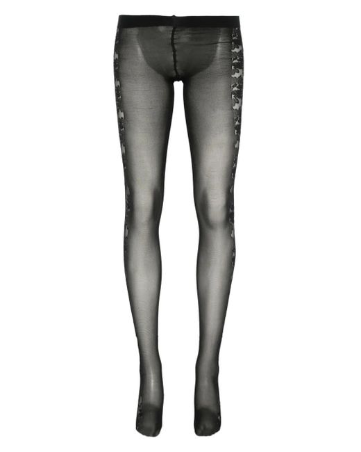 Collants À Empiècements En Dentelle Falke en coloris Gray