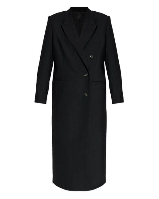 Abrigo Con Doble Botonadura Rag & Bone de color Black