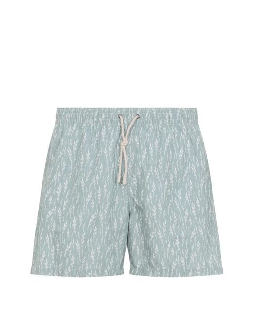 Canali Blue Drawstring Swim Shorts for men