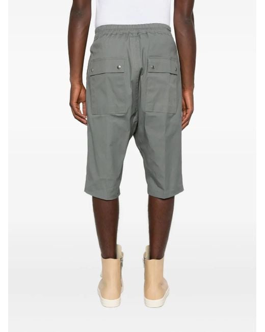 Rick Owens Gray Drawstring Shorts for men
