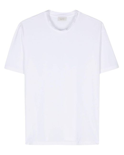 Mazzarelli White Stretch-design T-shirt
