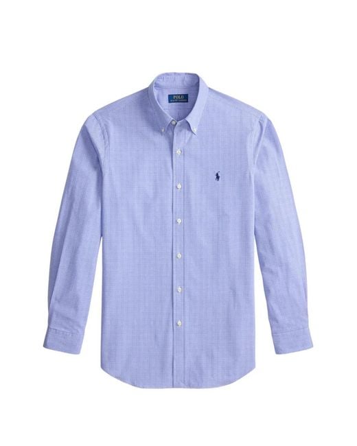 Polo Ralph Lauren Blue Chemise À Carreaux for men
