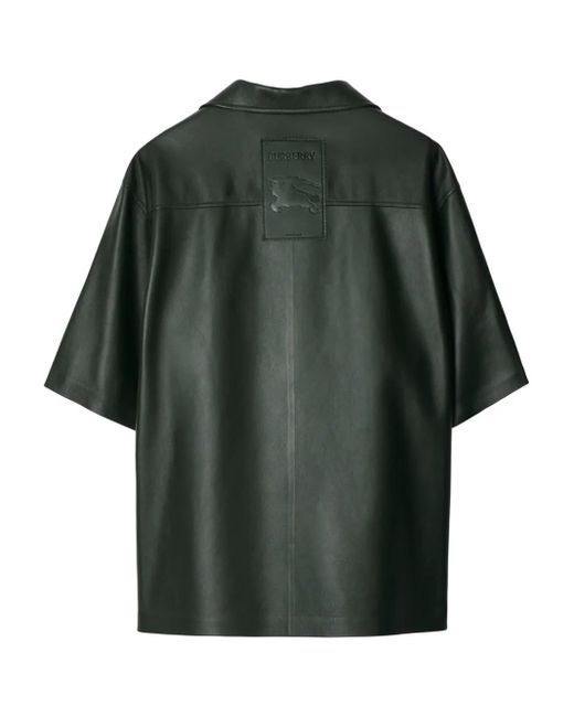 Camisa de manga larga con bolsillos Burberry de hombre de color Green