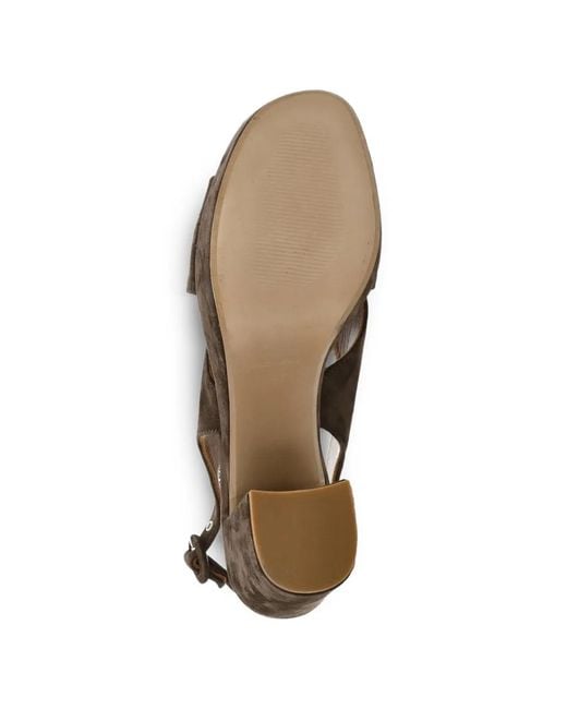 Julie Dee Brown Suede Heeled Sandals