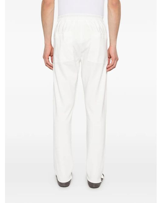Rick Owens White Berlin Drawstring Trousers for men