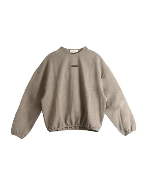 Felpa Con Orlo Elasticizzato di Fear Of God in Brown da Uomo