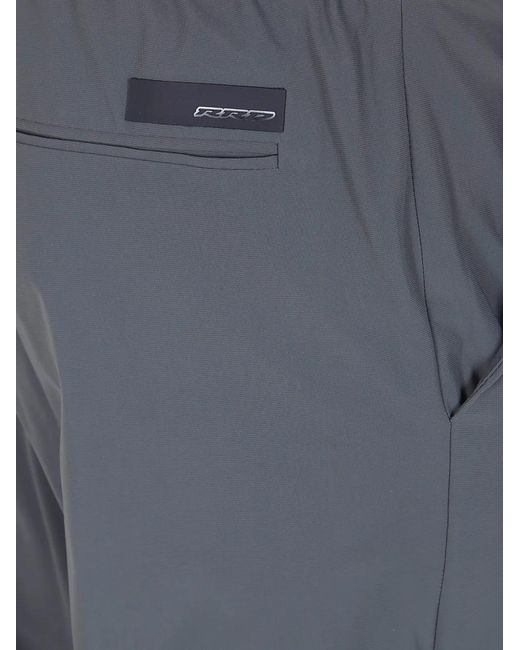 Rrd Blue Logo-Patch Trousers for men