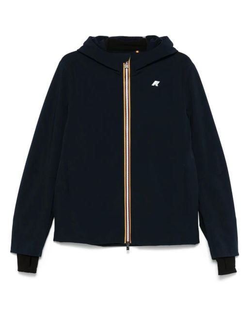 K-Way Blue Jacko Bonded Jacket for men