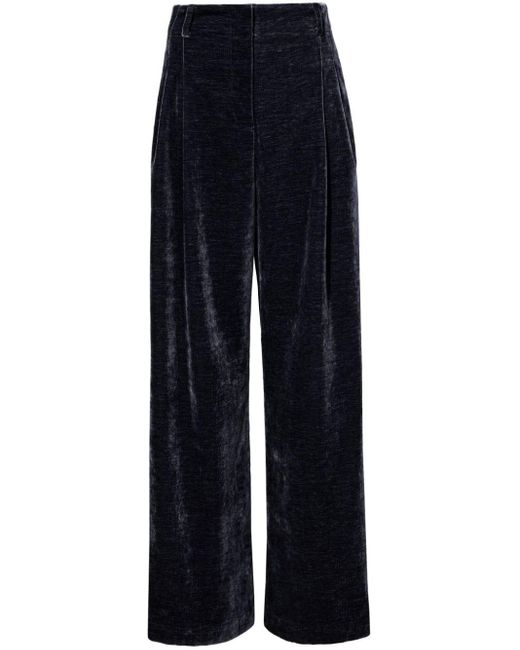 Proenza Schouler Blue Aria Hose mit weitem Bein