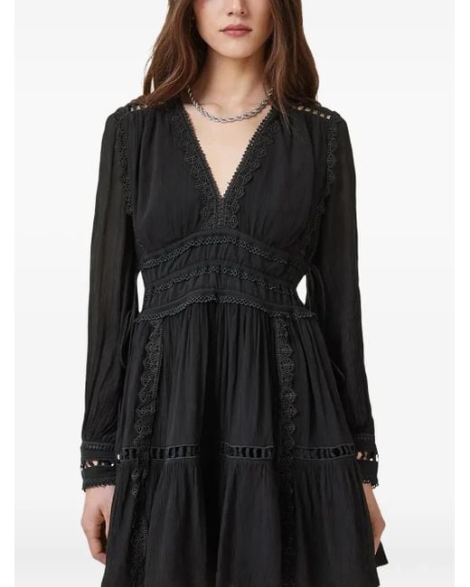 AllSaints Black Xanthe Mini Dress