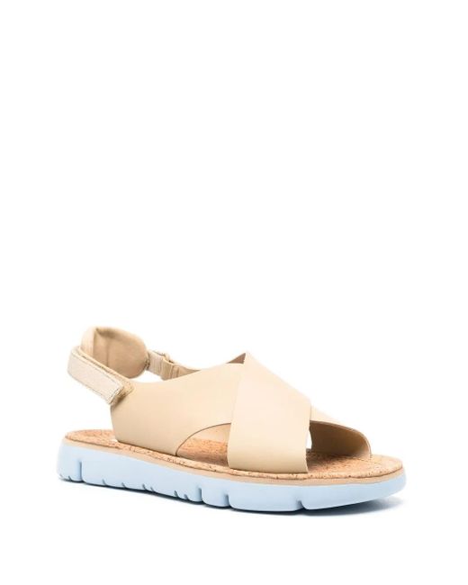 Camper Natural Oruga Crossover-Strap Sandals