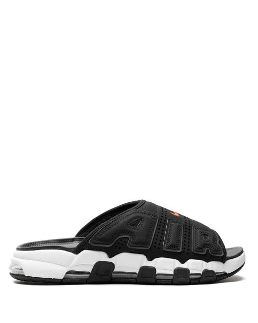 Claquettes Air More Uptempo 'Black/White/Red' Nike pour homme