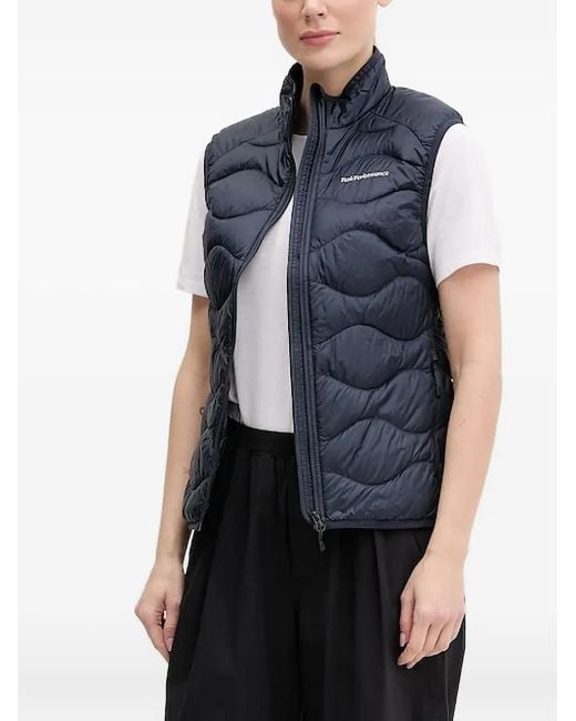 Peak Performance Blue Quilted Wave Vest