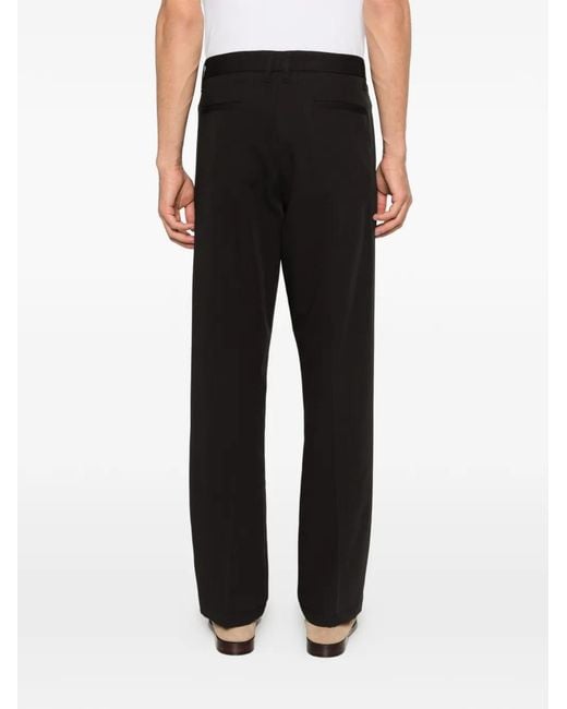 Imperial Black Pleated-Design Trousers for men