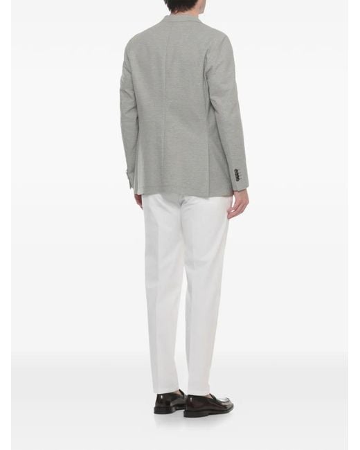 Latorre Gray Micro-Pattern Cotton Blazer for men