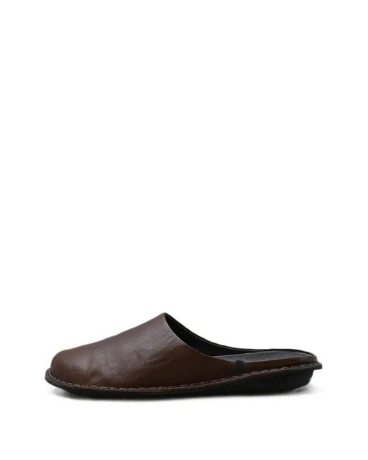VIBAe White Roma Contrast-Stitch Mules