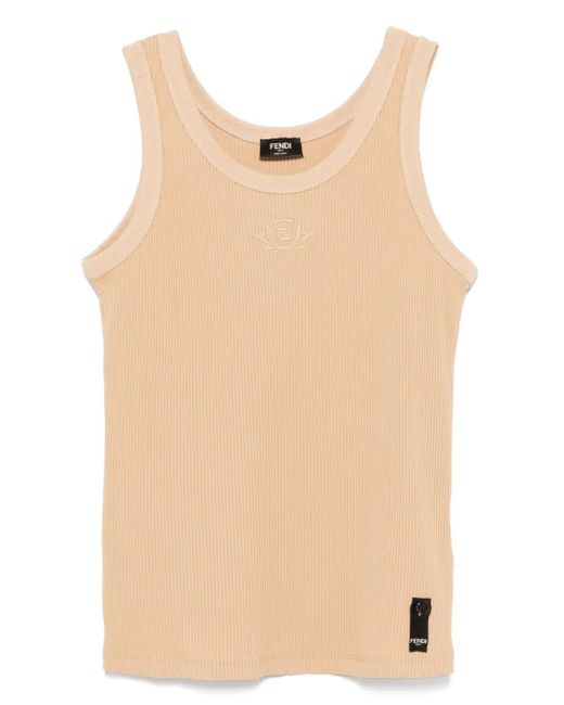 メンズ Fendi ロゴ タンクトップ Natural