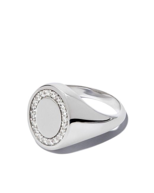 Hatton Labs Oval Topaz Ring in Silver (Metallic) for Men Lyst