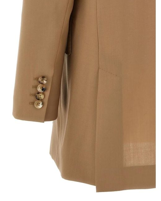 Max Mara Natural Double-Breasted Blazer