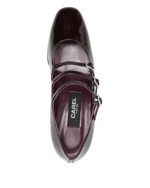 CAREL PARIS Brown 50Mm Kina Buckled Pumps