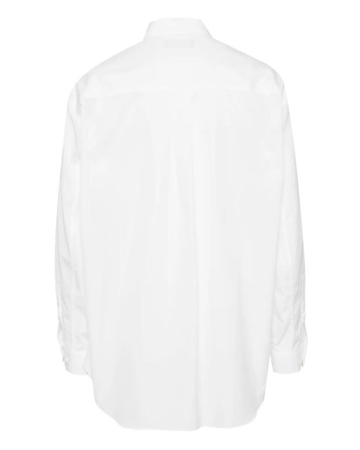 Undercover White Logo-Patch Cotton Shirt for men